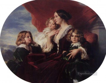 エルズビエタ・ブラニツカ クラシンカ伯爵夫人と子供たちの王族の肖像画 フランツ・クサヴァー・ウィンターハルター Oil Paintings